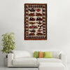 War Area Rug Handmade Ivory Tank + Helicopter 2x4 ft