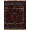 Baluchi Rug Handmade Multi Geometric 2x4 ft