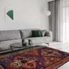 Baluchi Rug Handmade Multi Geometric 4x6 ft