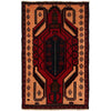 Baluchi Rug Handmade Beige Geometric 3x5 ft