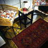 Baluchi Rug Handmade Blue Geometric 4x6 ft