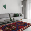 Baluchi Rug Handmade Multi Geometric 4x6 ft