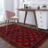 Baluchi Rug Handmade Multi Geometric 4x6 ft