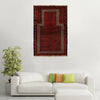 Baluchi Rug Handmade Red Prayer Design 2x4 ft