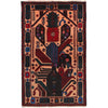 Baluchi Rug Handmade Multi Geometric 3x5 ft
