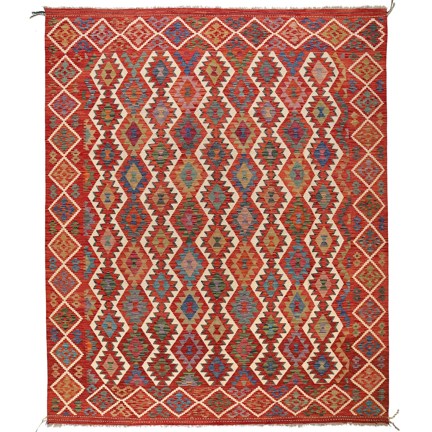 Handmade Multi Kilim Geometric 8x10 ft