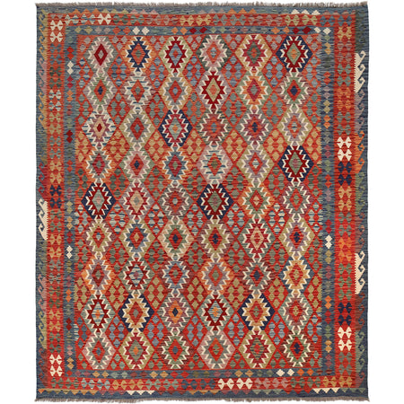 Handmade Multi Kilim Geometric 8x10 ft