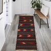 Table Sheet Area Rug Runner Handmade Multi Curvilinear 5'