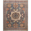 Mamluk Area Rug Handmade Gray Medallion 8x10 ft
