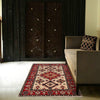Kazak Rug Handmade Ivory Medallion 3x5 ft