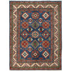 Kazak Rug Handmade Blue Medallion 5x8 ft