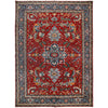 Heriz Area Rug Handmade Red Medallion 10x14 ft