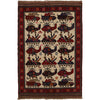War Area Rug Handmade Ivory Tank + Helicopter 3x5 ft
