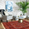 Nakhunak Kilim Area Rug Handmade Multi Geometric 5x6 ft