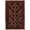 Baluchi Rug Handmade Multi Geometric 4x6 ft