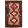 Baluchi Rug Handmade Multi Geometric 3x5 ft