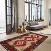 Baluchi Rug Handmade Multi Geometric 3x5 ft