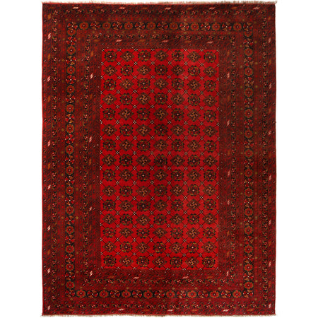 Khal Mohammadi Rug Handmade Red 7x10 ft