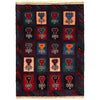 Baluchi Rug Handmade Multi Geometric 3x5 ft
