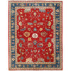 Oushak Area Rug Handmade Firebrick Floral 9x12 ft