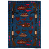 War Area Rug Handmade Blue Riffle + Helicopter 3x5 ft