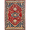 Shirazi Area Rug Handmade Red Medallion 7x10 ft