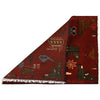 War Area Rug Handmade Red Rifle 2 x 3 ft