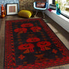 Baluchi Rug Handmade Multi Floral 4x6 ft