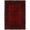 Khal Mohammadi Rug Handmade Red 4x7 ft