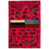 War Area Rug Handmade Pink Riffle + Tank 2x4 ft