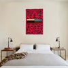 War Area Rug Handmade Pink Riffle + Tank 2x4 ft