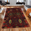 Baluchi Rug Handmade Brown Floral 4x6 ft