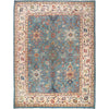 Oushak Area Rug Handmade Aqua Blue Floral 10x13 ft