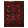 Handmade Wool Doormat Red Floral
