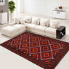 Maimana Kilim Area Rug Handmade Red Floral 7x10 ft