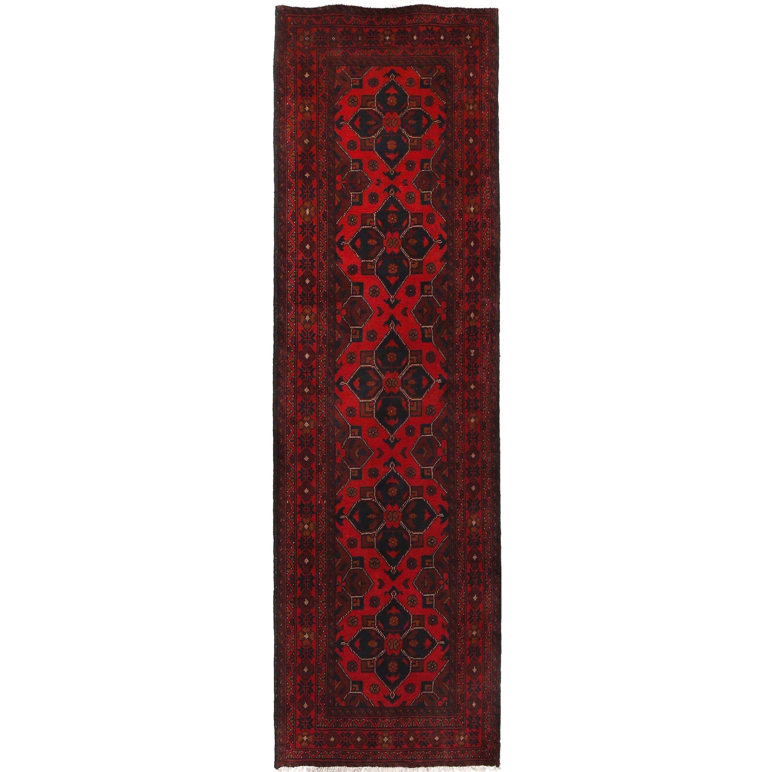 Khal Mohammadi Rug Handmade Red 10' Runner