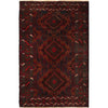 Baluchi Rug Handmade Multi Geometric 4x6 ft