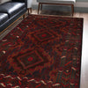 Baluchi Rug Handmade Multi Geometric 4x6 ft