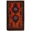 Baluchi Rug Handmade Orange Geometric 3x5 ft