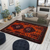 Baluchi Rug Handmade Orange Geometric 3x5 ft