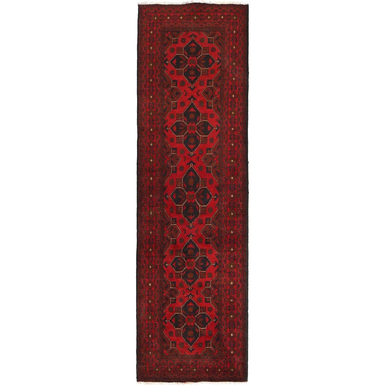 Khal Mohammadi Rug Handmade Red 10' Runner