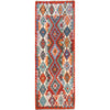 Handmade Multi Kilim Geometric 8' Runner