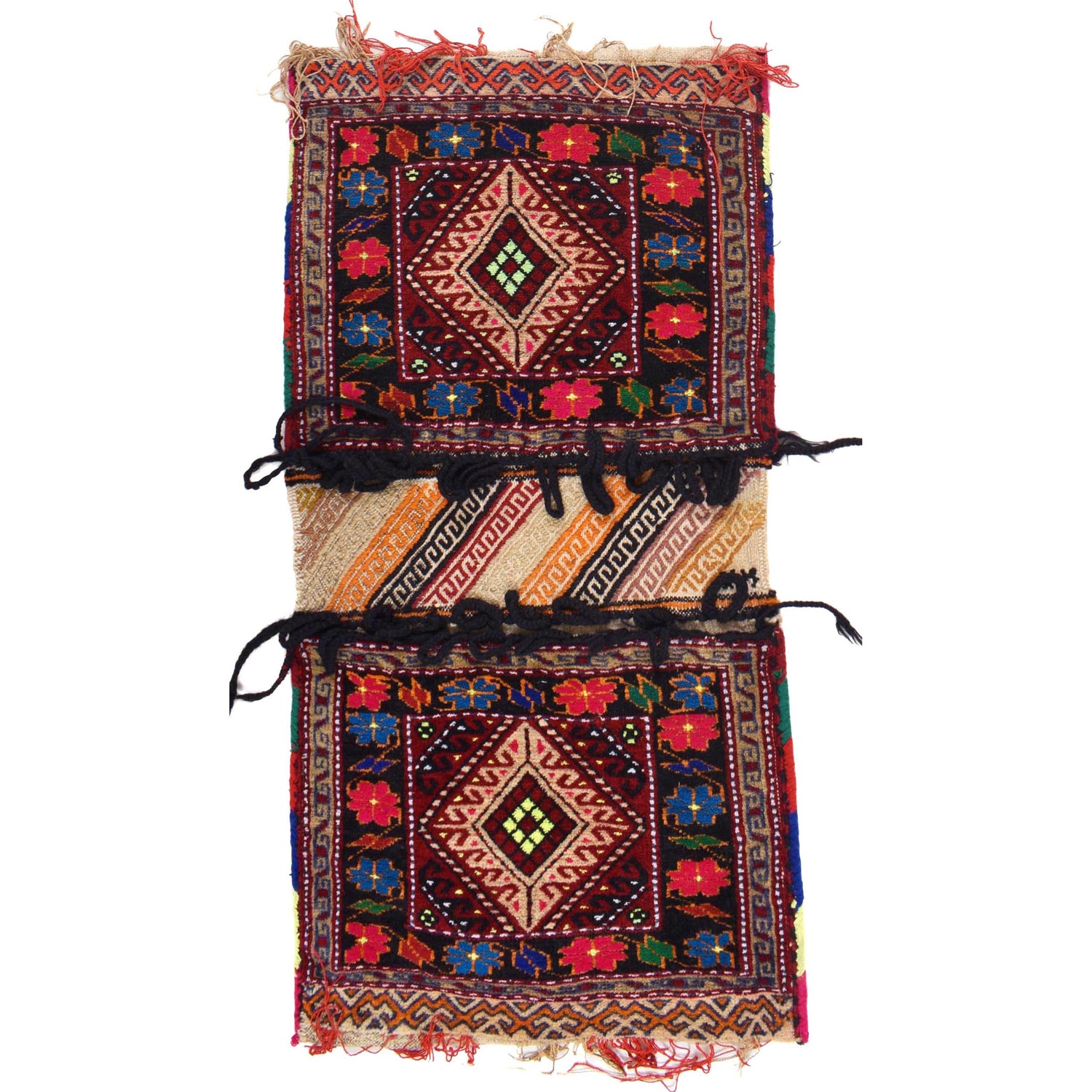 Saddle Bag Handmade Multi Floral 2x3 ft
