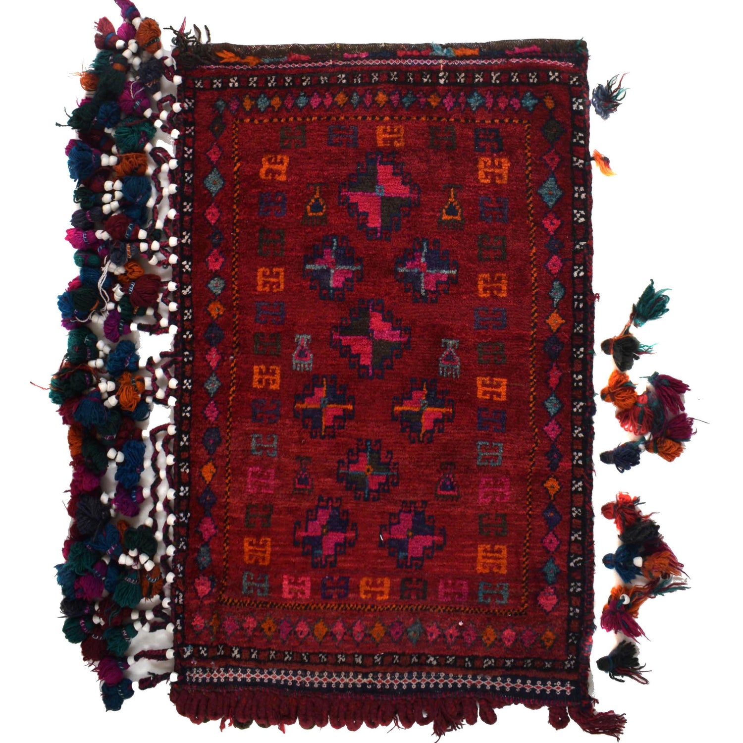 Balisht Area Rug Handmade Multi Geometric 2x3 ft