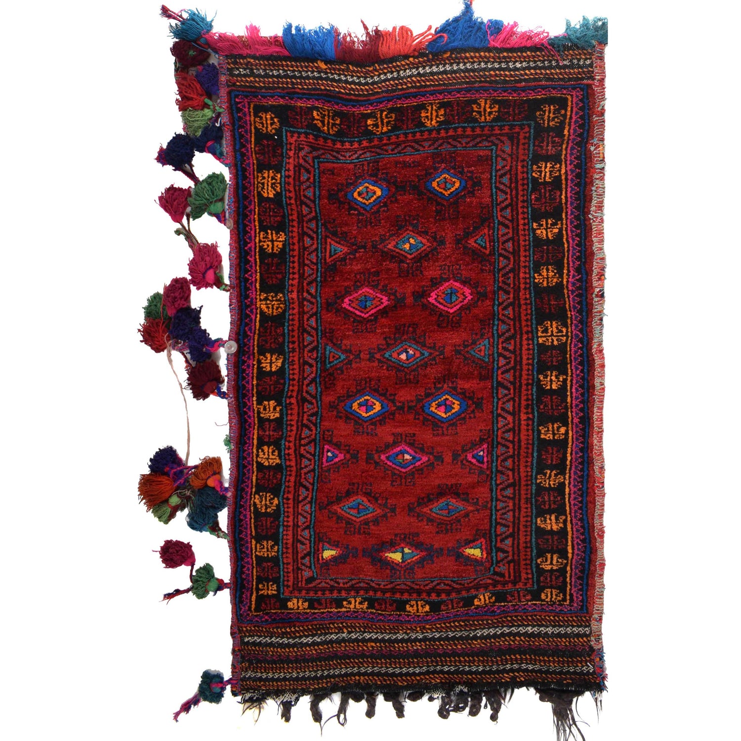 Balisht Area Rug Handmade Multi Geometric 2x3 ft