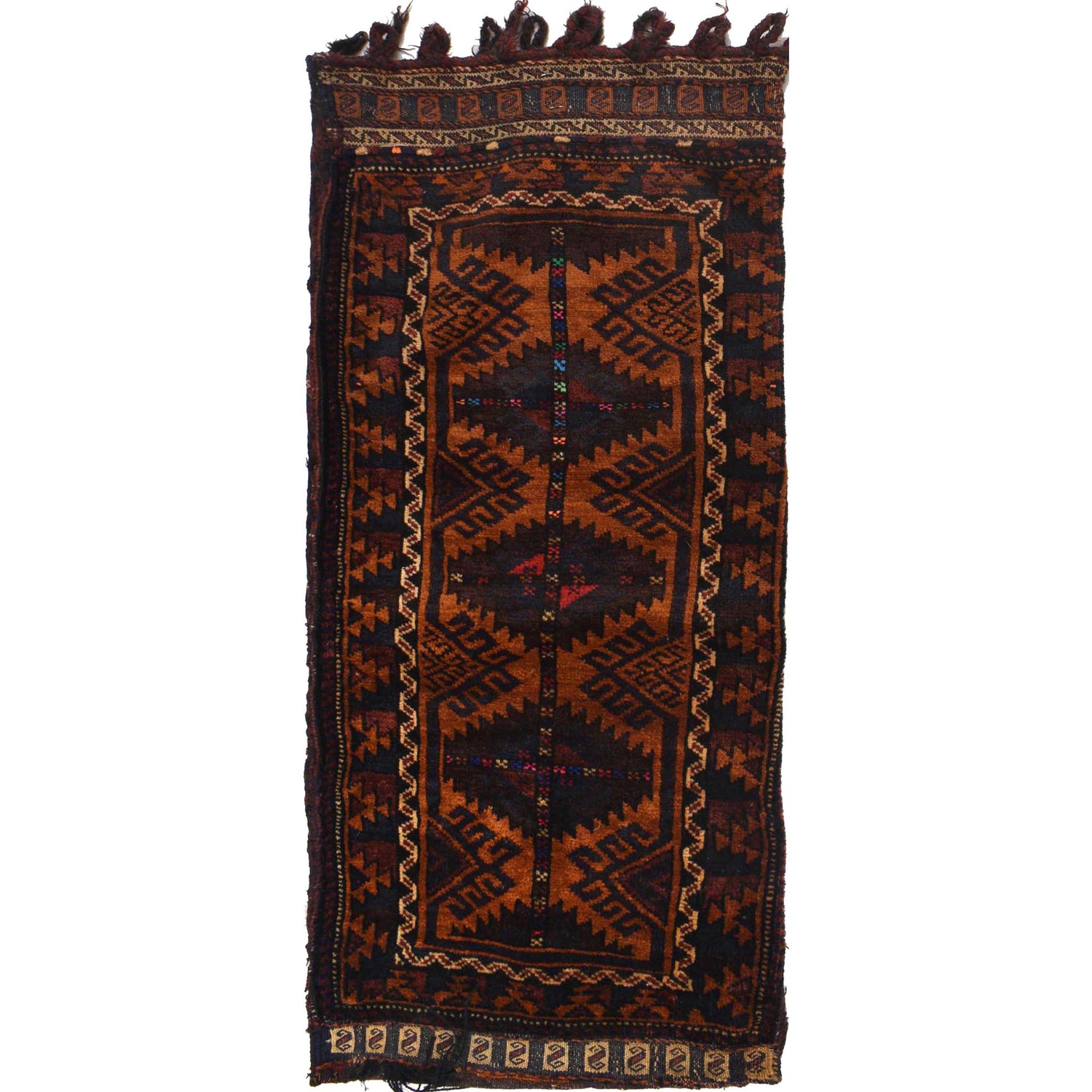 Balisht Area Rug Handmade Multi Geometric 2x3 ft