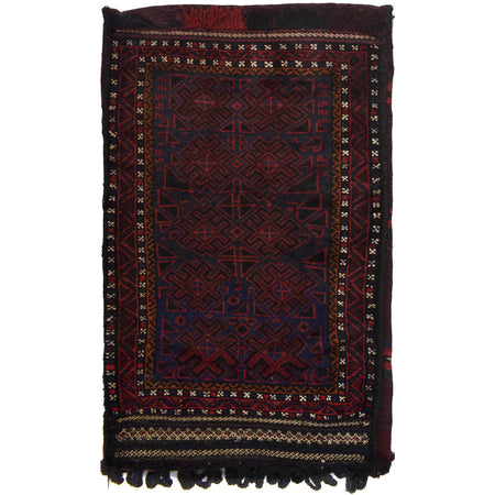 Balisht Area Rug Handmade Multi Geometric 2x3 ft