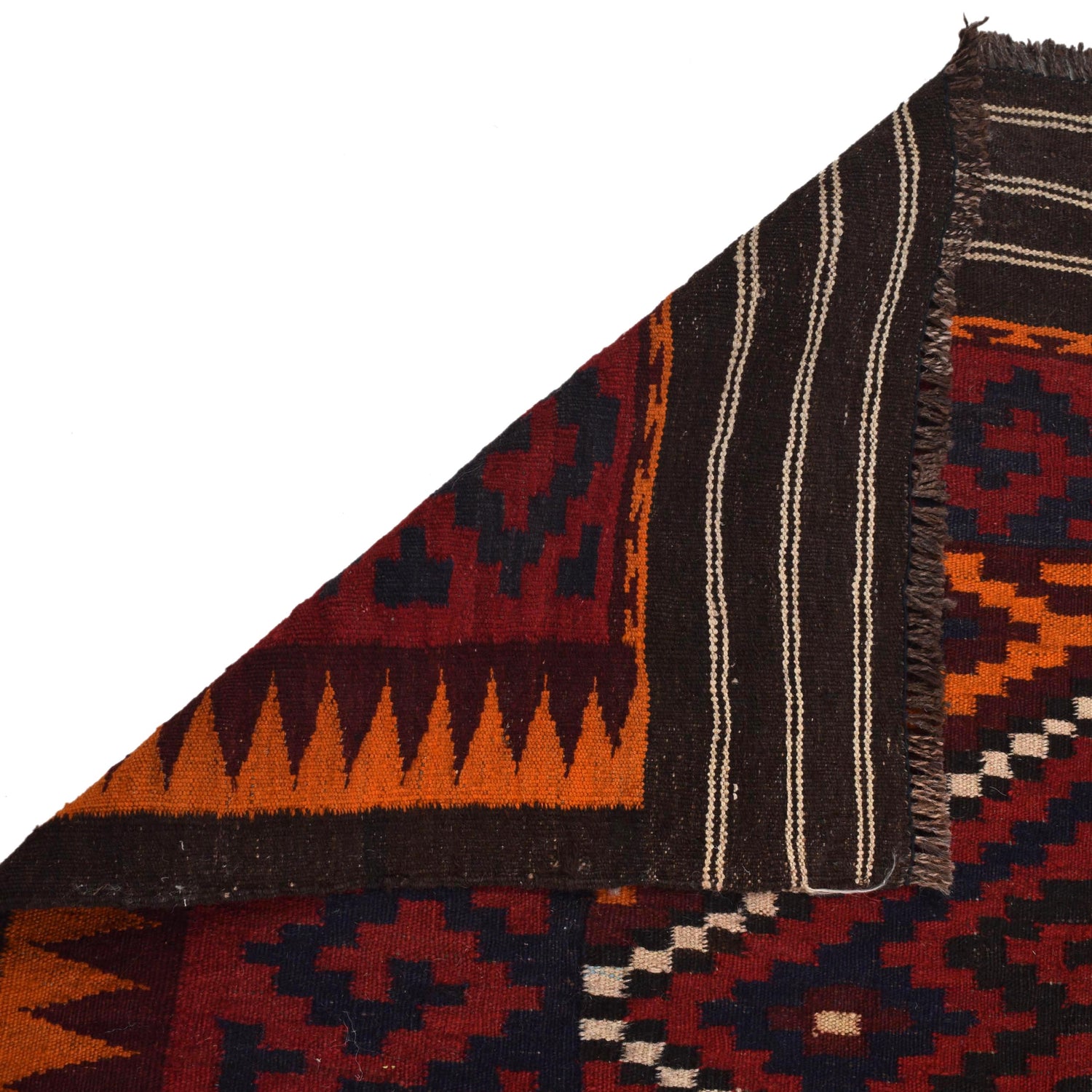 Maimana Kilim Area Rug Handmade Multi Floral 7x10 ft