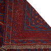 Mashwani Runner Rug Handmade Deep Red Geometric 5x6 ft