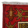 War Area Rug Handmade Red Tank + Helicopter 4x6 ft